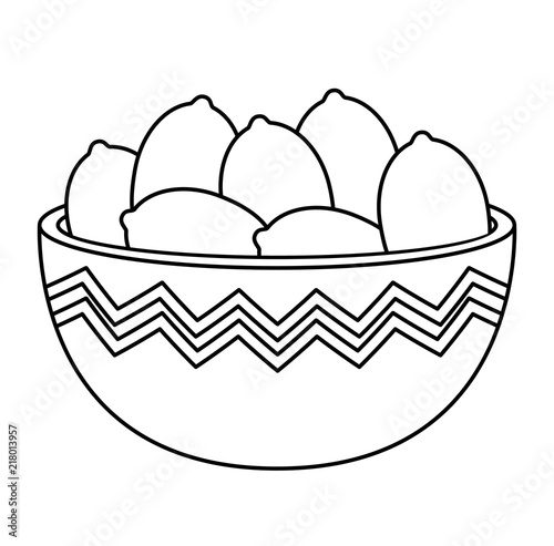 kitchen bowl with lemons