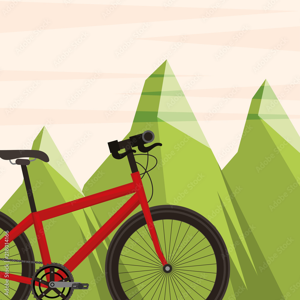 Fototapeta premium bike ride repair and shop design card