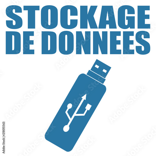 Logo stockage de données.