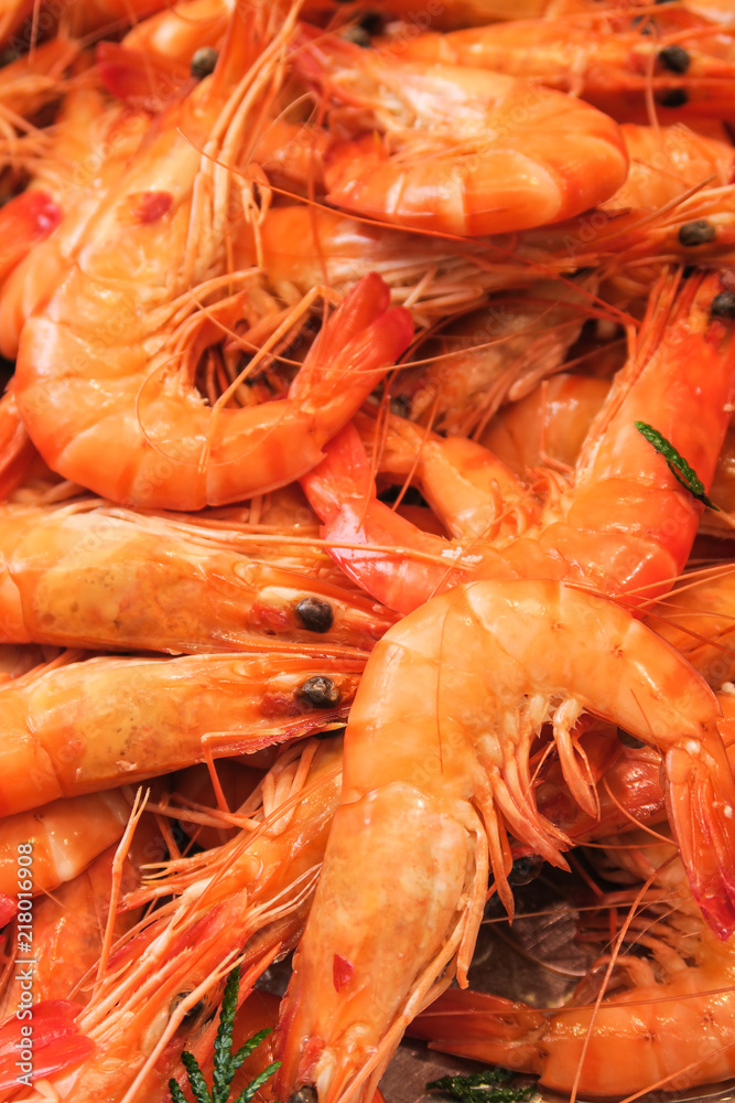Prawns, fresh king prawns, delicious healthy seafood Prawns, fresh king prawns, delicious healthy seafood