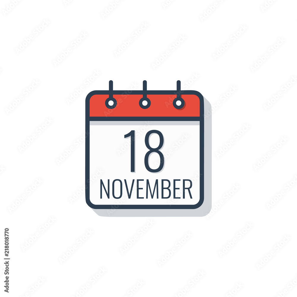 Calendar day icon isolated on white background. Vector illustration.