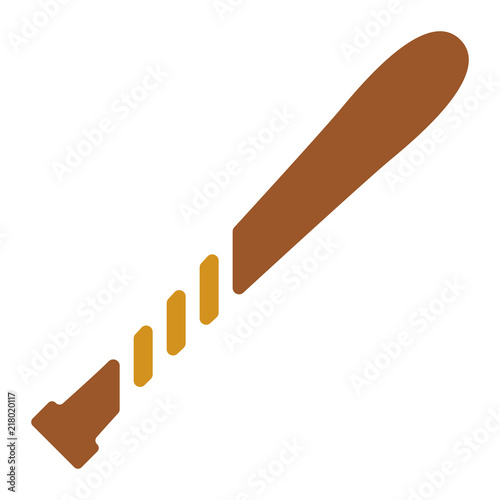 Kriminalität Icon - Baseballschläger