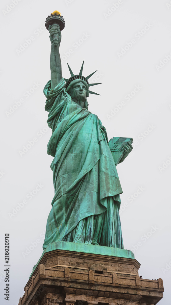 Fototapeta premium Statue de la Liberté avec brouillard