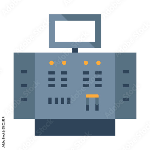 Control panel flat illustration