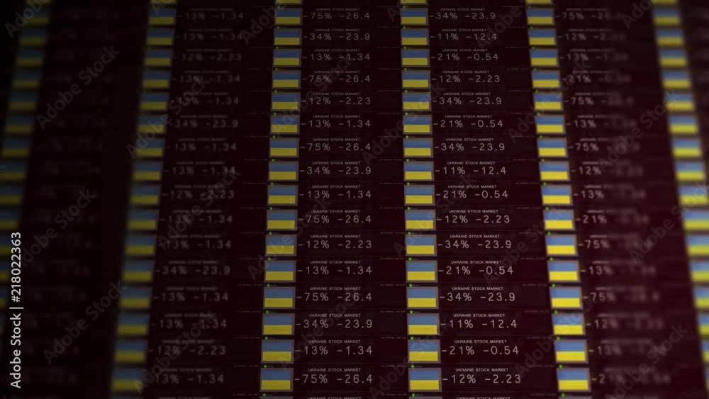 Stock Market Ticker of a failing economy - Ukraine version Stock Market Ticker of a failing economy - Ukraine version