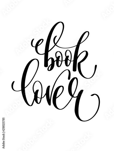 book lover - hand lettering inscription text for back to school 