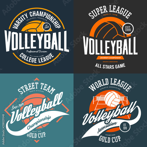 Sport t-shirt prints for volleyball players