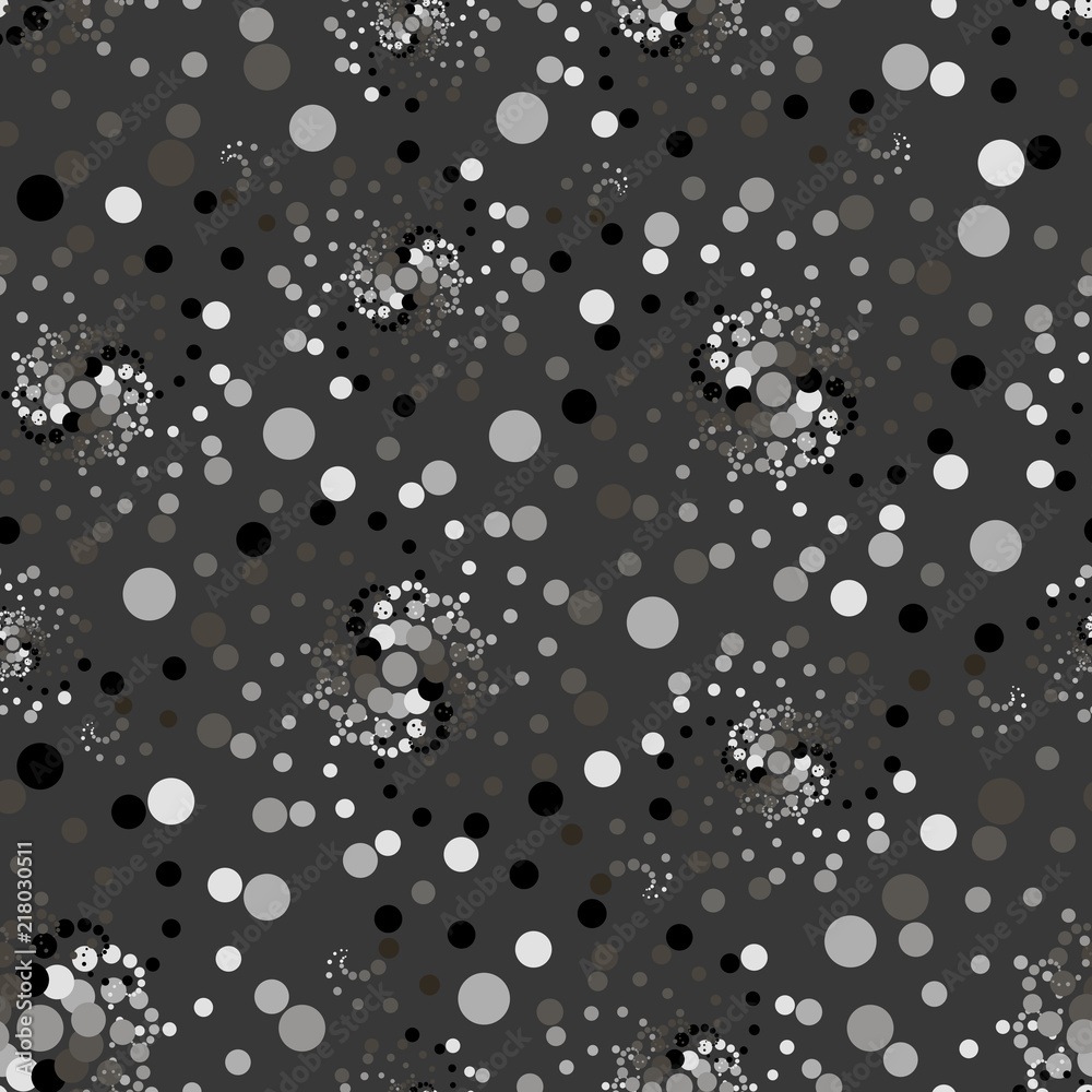 Abstraction in shades of gray. Seamless pattern from geometric shapes. Design for printing on fabric or paper, tapestries, packaging materials. Abstraction in shades of gray. Seamless pattern from geometric shapes. Design for printing on fabric or paper, tapestries, packaging materials.