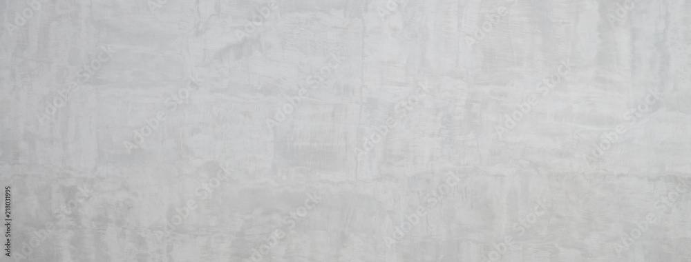 Naklejka premium Old grey wall, grunge concrete background with natural cement texture. Panoramic banner background with copy space.