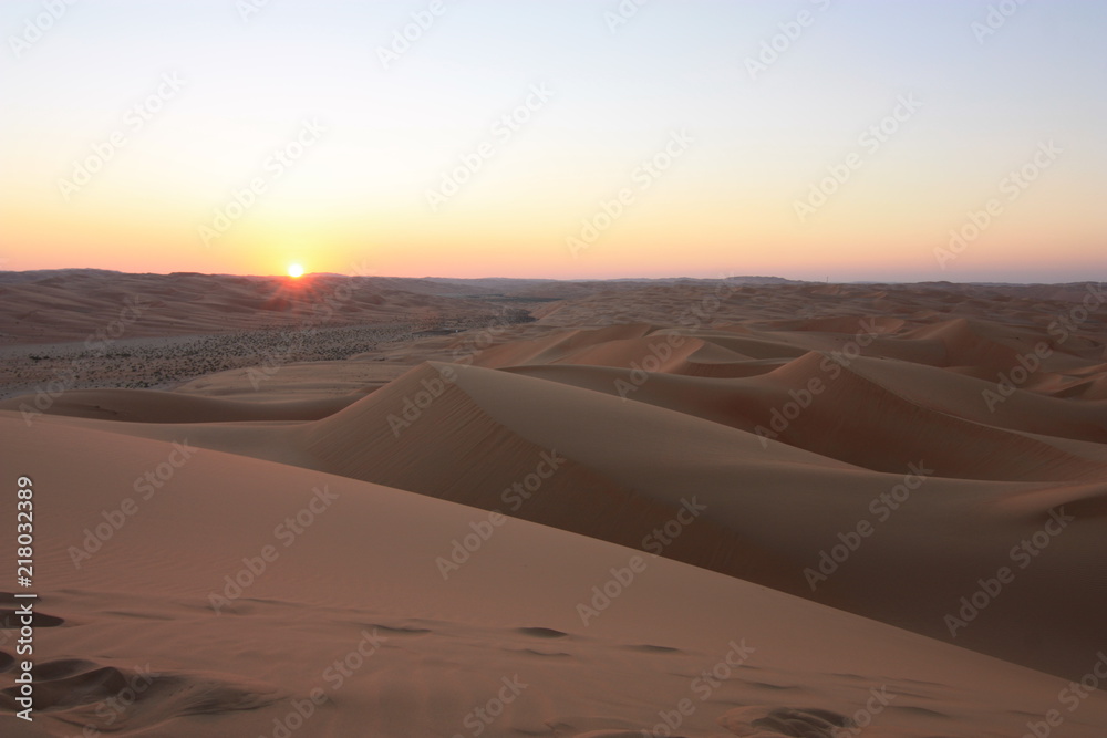 Sonnenuntergang in der Wüste 