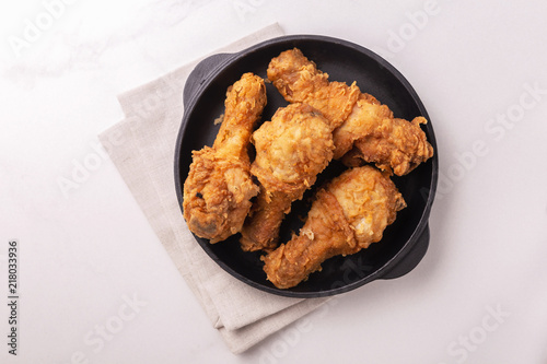 Crispy chicken legs. Fast and junk food