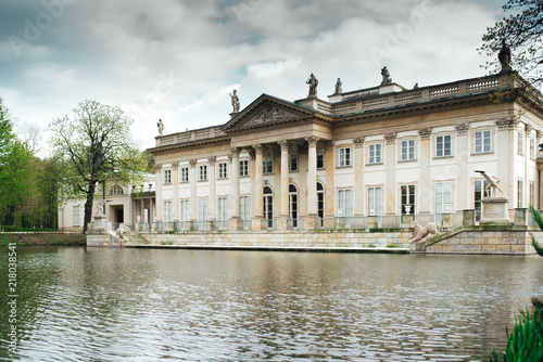 Ancient palace and park ensemble of Lazienki in Warsaw