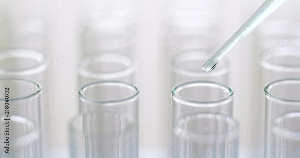 Pipette and test tube Pipette and test tube