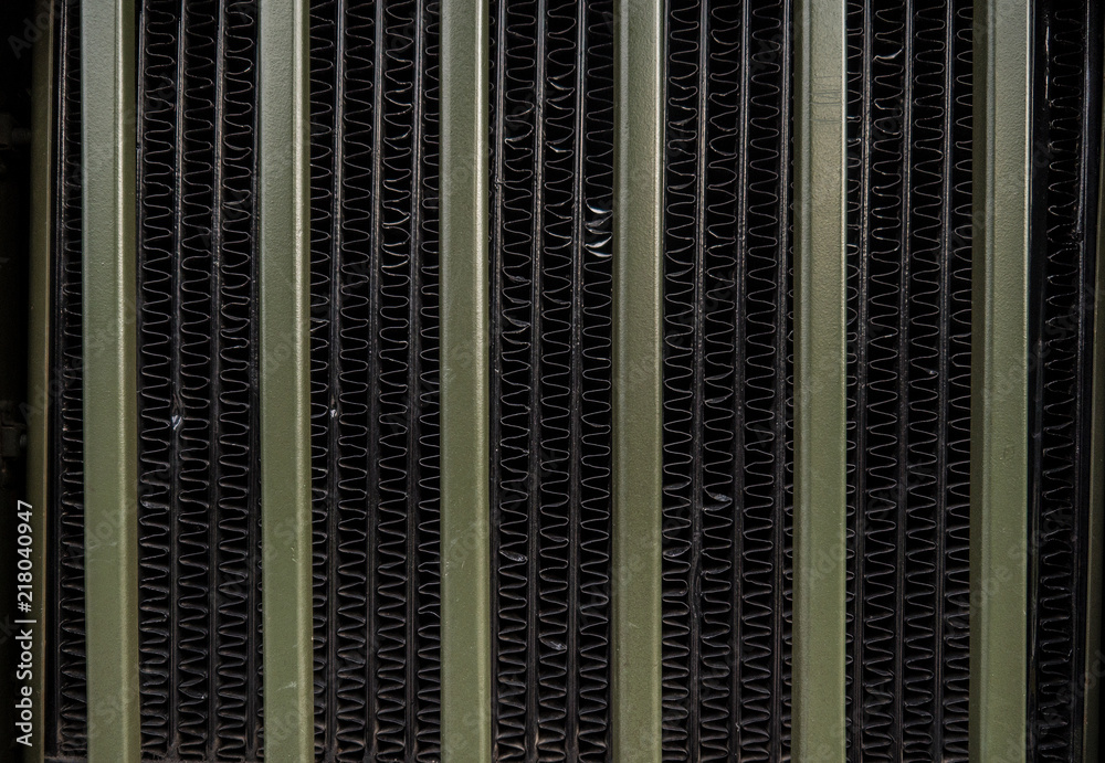 Texture of a Soviet military machine. In the park the museum of military equipment