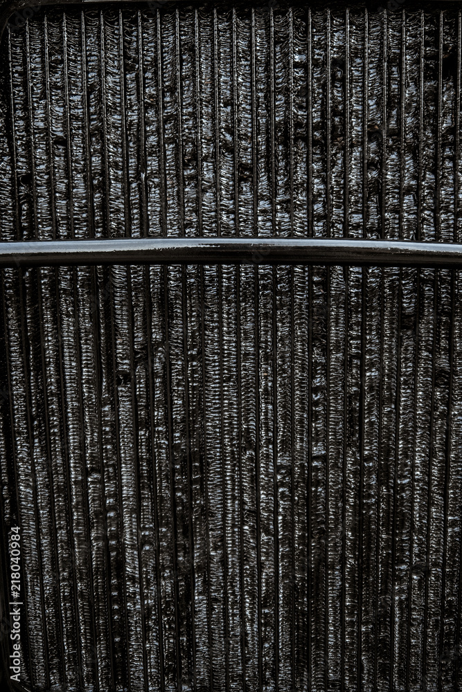 Texture of a Soviet military machine. In the park the museum of military equipment