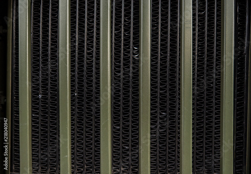 Texture of a Soviet military machine. In the park the museum of military equipment
