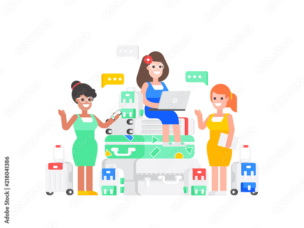 Concept of travel agency Concept of travel agency