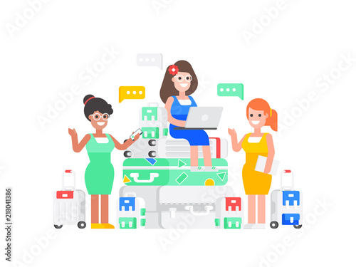 Concept of travel agency