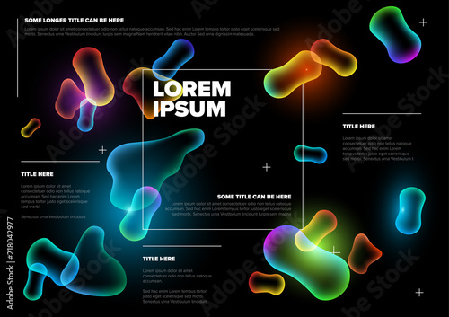 Vector Abstract biology flyer template