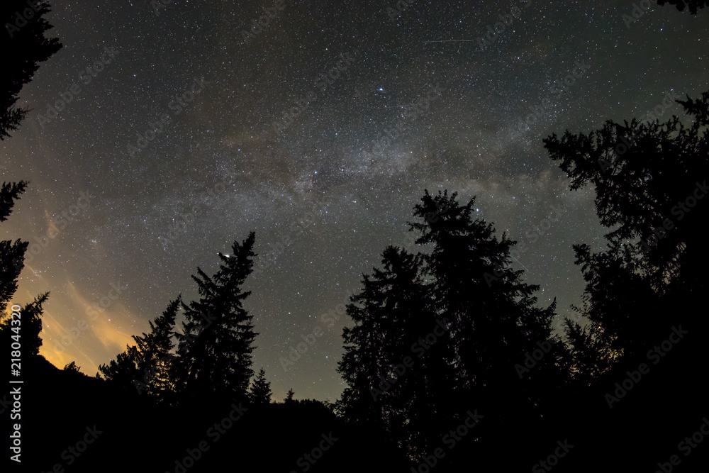 Fototapeta premium Sternenhimmel Glaubenberg