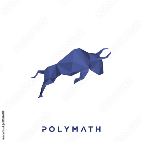 Polymath Cryptocurrency Coin Sign Isolated photo
