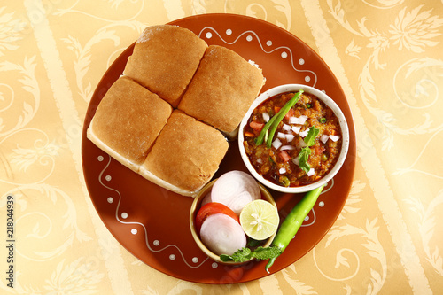 Pav bhaji Chaat, Indian Curry Dish