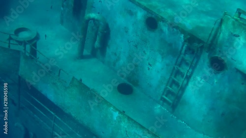 Sunken Ship Underwater