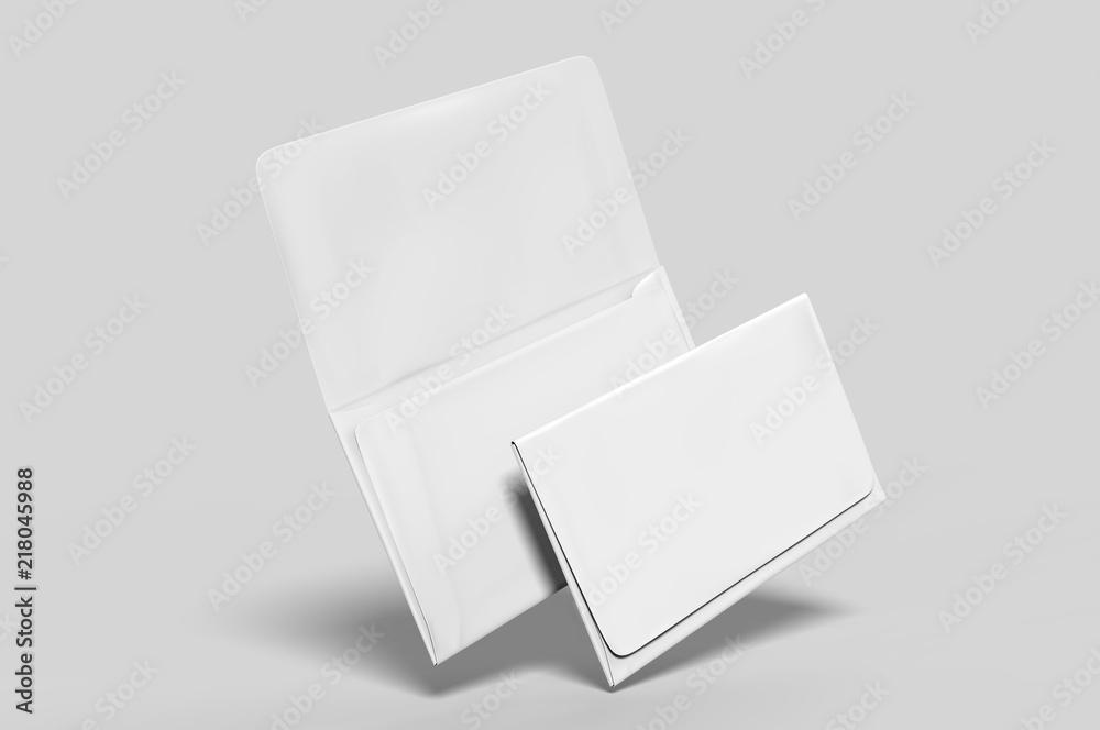 Blank white realistic remittance envelope mock up. Blank white realistic remittance envelope mock up.