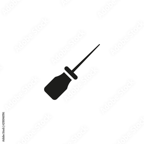 awl on white background
