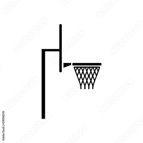 basketball hoop on white background