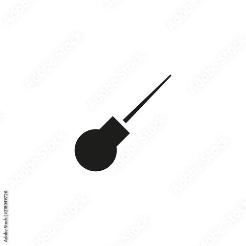 awl on white background