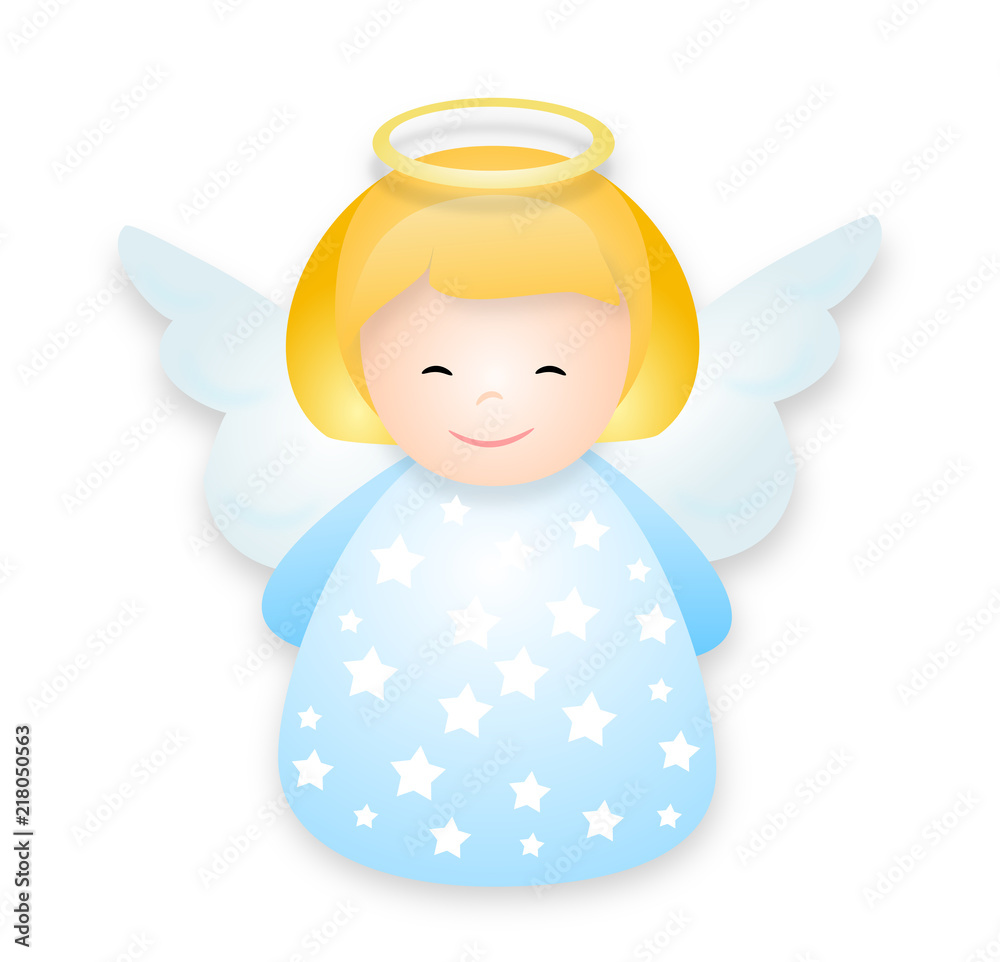 Obraz na plátně cute angel illustration
