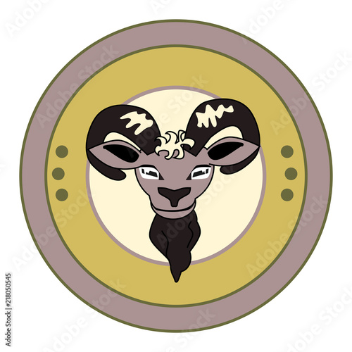 bock bier bok illustratie voor op flyer logo etiket of biervilt
