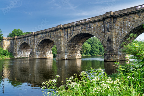 The Lune valley aqueduct, which carries the Lancaster canal over