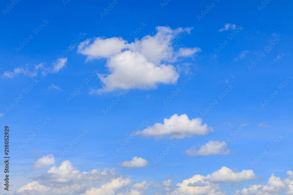 Beautiful background from blue sky and white cloud.