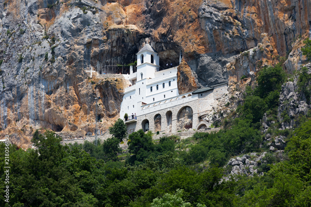 Ostrog monastery, in Montenegro. 