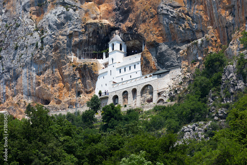 Ostrog monastery, in Montenegro.  photo