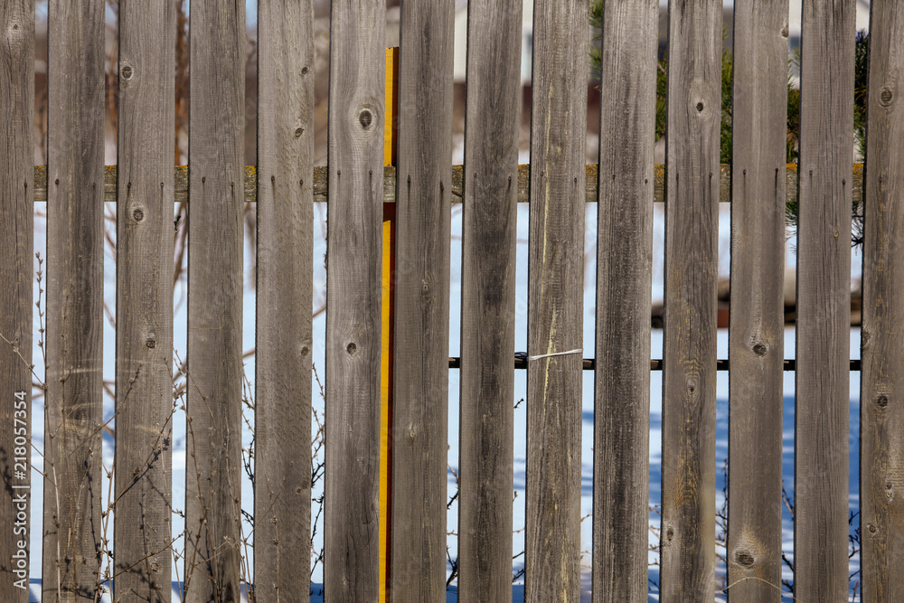 Old fence of wooden boards as background Old fence of wooden boards as background