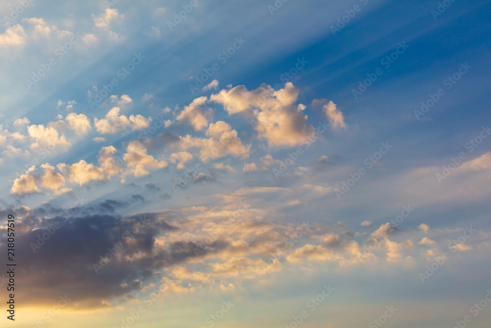 Fototapeta premium Clouds before the rain as a background