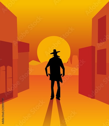 Wild west gunslinger.