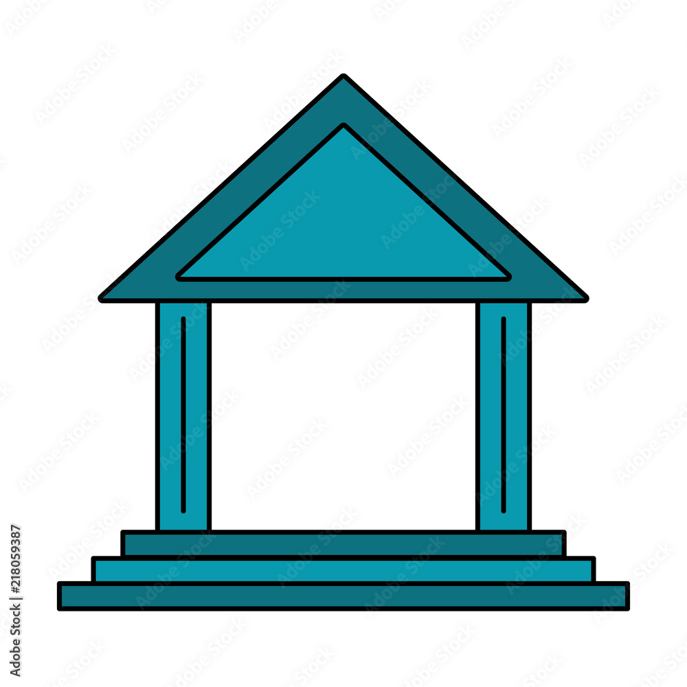 Bank building symbol vector illustration graphic design Bank building symbol vector illustration graphic design