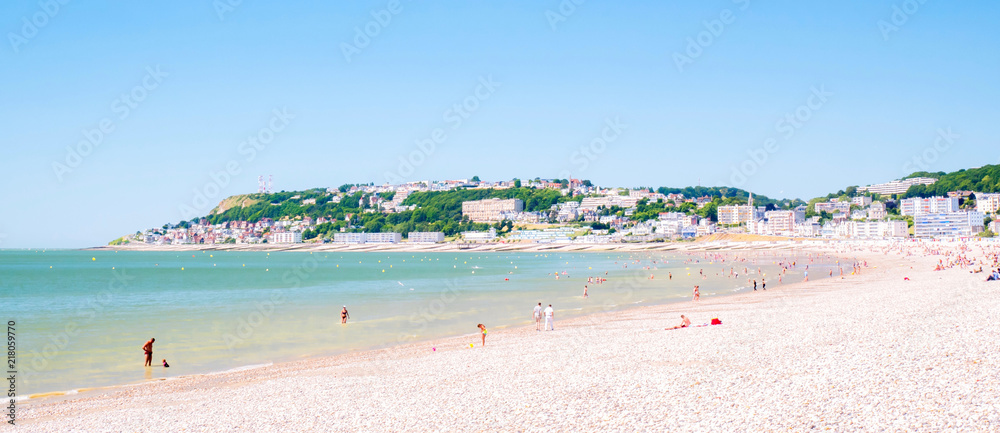 Le Havre et sa plage en Normandie, France