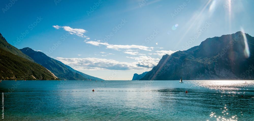 Fototapeta Lake Garda is the largest lake in Italy