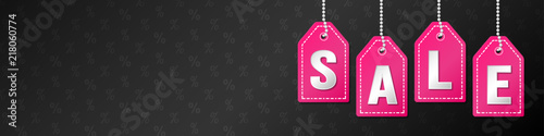 Black Friday Sale - banner with empty background. Vector.