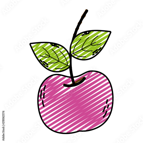 doodle delicious fresh apple fruit nutrition