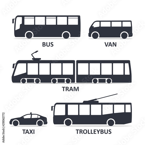 Car Type and Model Objects icons Set, automobile.