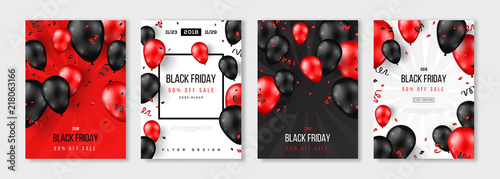 Black Friday Sale set of posters photo