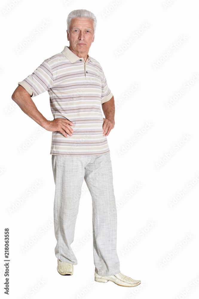 Portrait of a senior man posing isolated Portrait of a senior man posing isolated