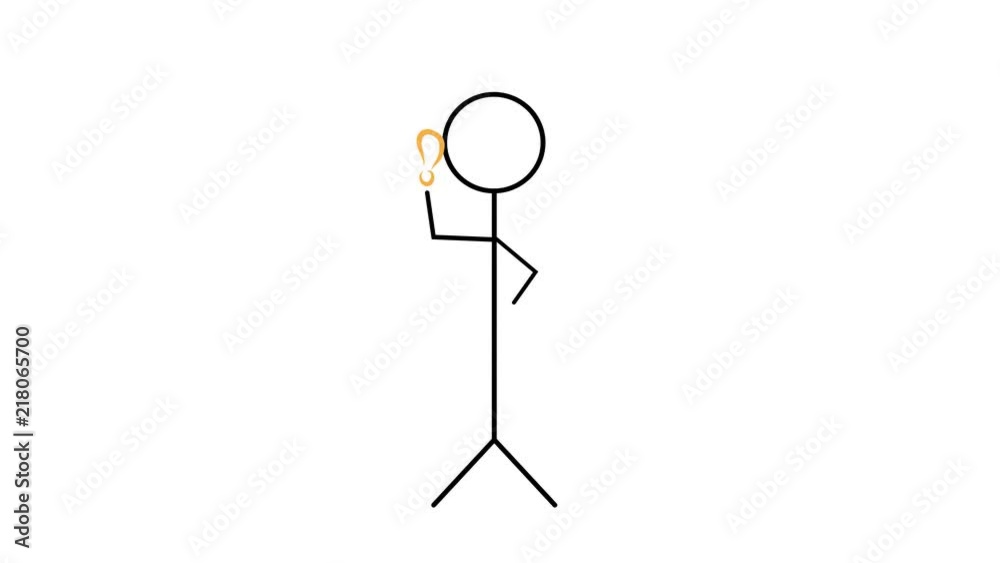 Stick figure with yellow idea bulb