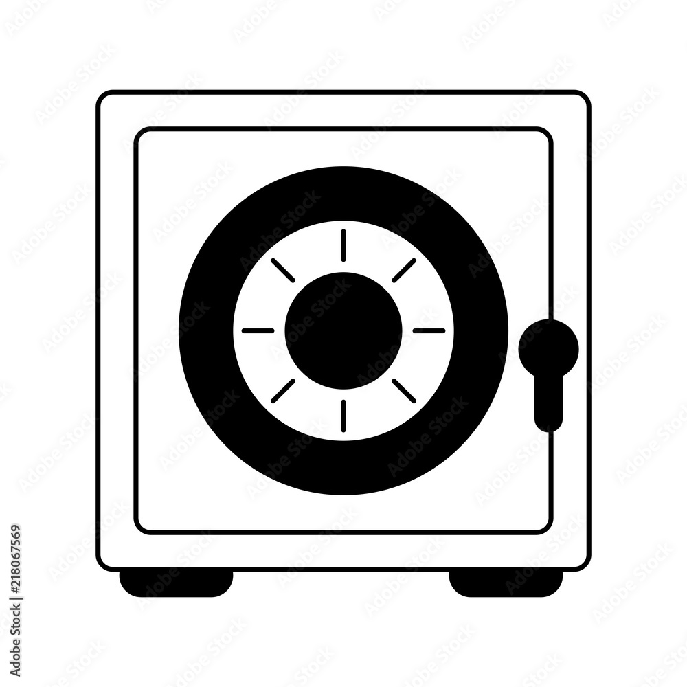 Strongbox security money symbol vector illustration graphic design Strongbox security money symbol vector illustration graphic design